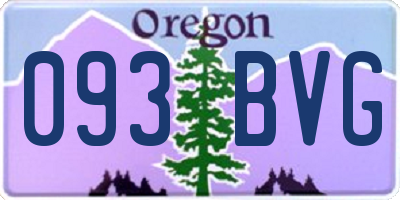 OR license plate 093BVG