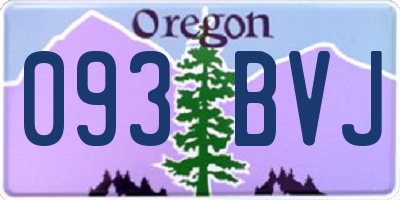 OR license plate 093BVJ