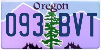 OR license plate 093BVT