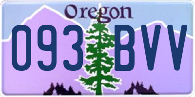 OR license plate 093BVV