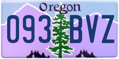 OR license plate 093BVZ