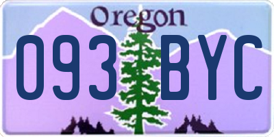 OR license plate 093BYC