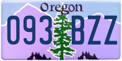 OR license plate 093BZZ