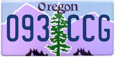 OR license plate 093CCG