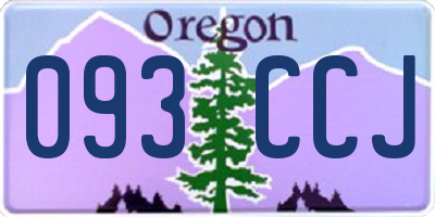OR license plate 093CCJ