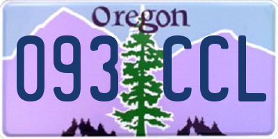 OR license plate 093CCL