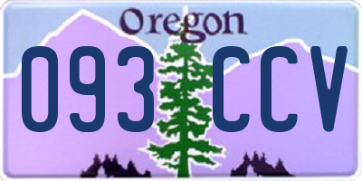 OR license plate 093CCV