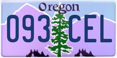 OR license plate 093CEL