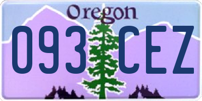 OR license plate 093CEZ