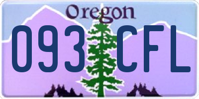 OR license plate 093CFL