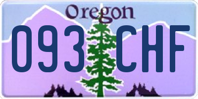 OR license plate 093CHF