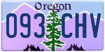 OR license plate 093CHV