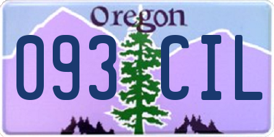 OR license plate 093CIL