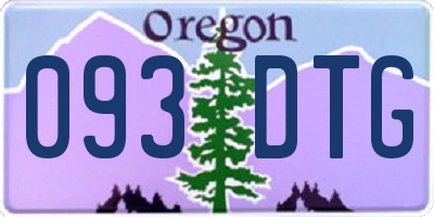 OR license plate 093DTG