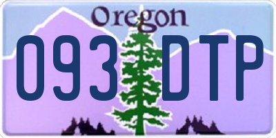 OR license plate 093DTP