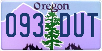 OR license plate 093DUT