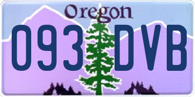 OR license plate 093DVB