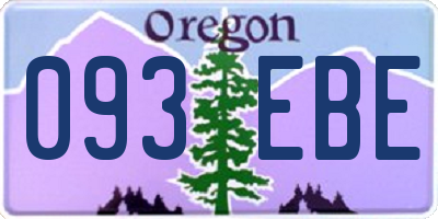 OR license plate 093EBE