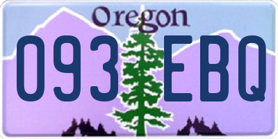 OR license plate 093EBQ