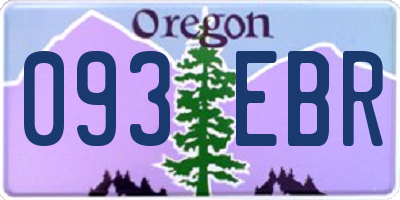 OR license plate 093EBR
