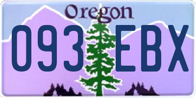 OR license plate 093EBX