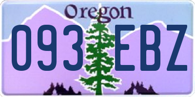 OR license plate 093EBZ