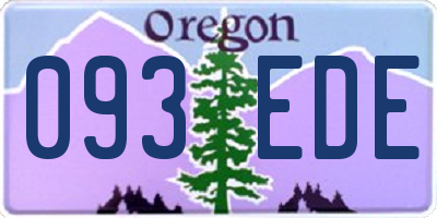 OR license plate 093EDE