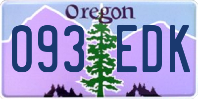 OR license plate 093EDK