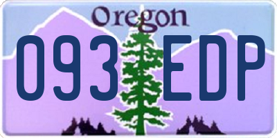 OR license plate 093EDP