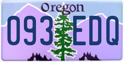 OR license plate 093EDQ