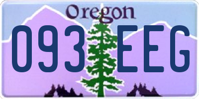 OR license plate 093EEG