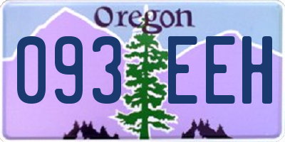 OR license plate 093EEH