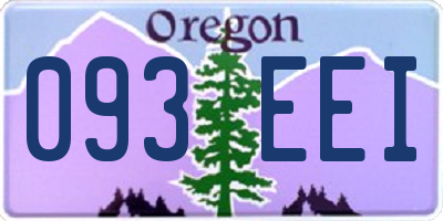 OR license plate 093EEI