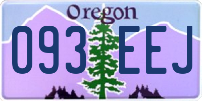 OR license plate 093EEJ