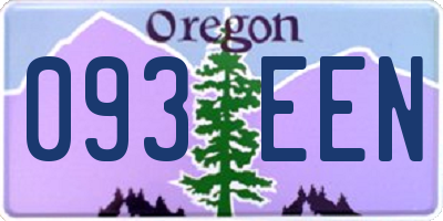 OR license plate 093EEN