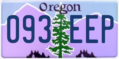 OR license plate 093EEP
