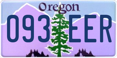 OR license plate 093EER