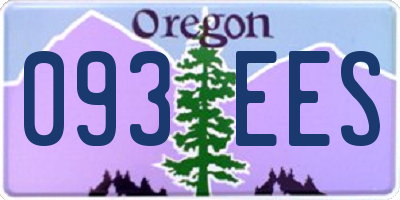 OR license plate 093EES