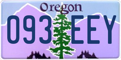 OR license plate 093EEY