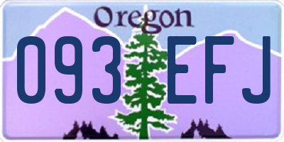 OR license plate 093EFJ