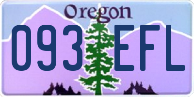 OR license plate 093EFL