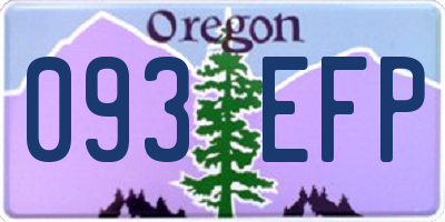 OR license plate 093EFP