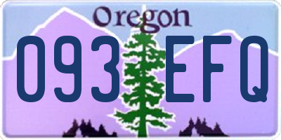 OR license plate 093EFQ