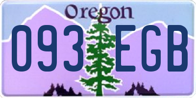 OR license plate 093EGB
