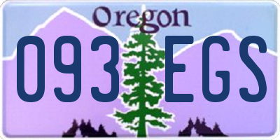 OR license plate 093EGS