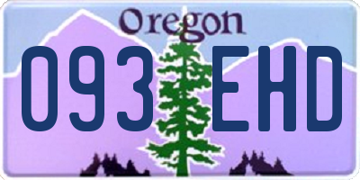 OR license plate 093EHD