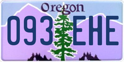 OR license plate 093EHE