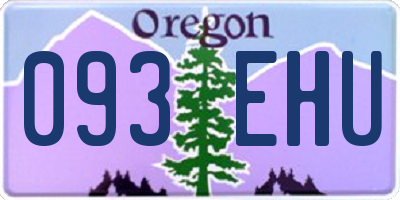 OR license plate 093EHU