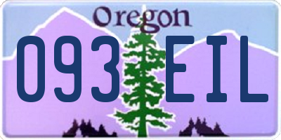 OR license plate 093EIL