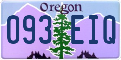 OR license plate 093EIQ
